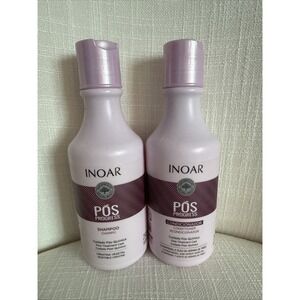 Inoar Pos Progress Duo Shampoo Conditioner Keratin Post Treatment‎ Kit NEW